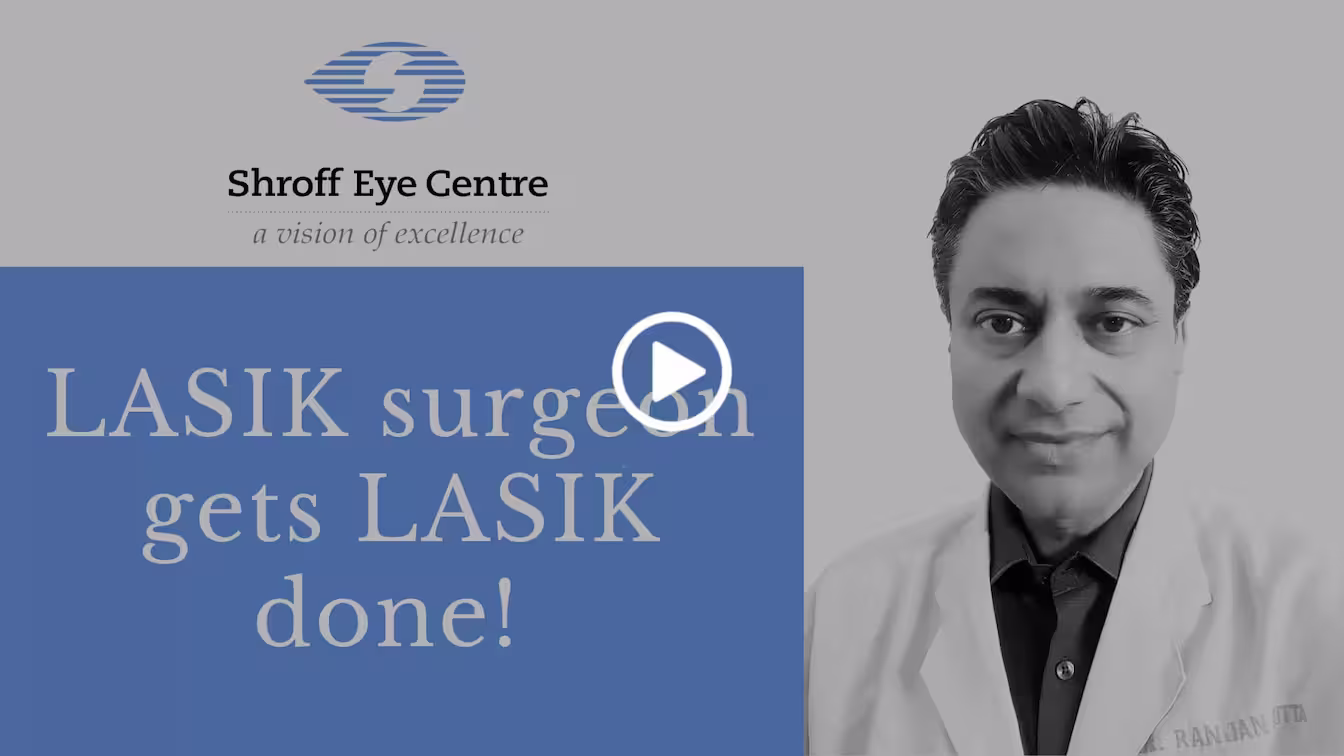 Dr. Ranjan - LASIK Surgeon gets LASIK done!