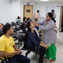 Eye Patients at Shroff Eye Centre Hospital Delhi NCR 