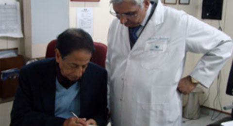 Minister BK Handique at Shroff Eye Centre