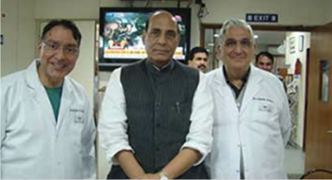 Home Minister Raj Nath at Shroff Eye Centre