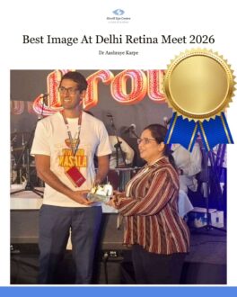 Congratulations to our retina specialist Dr Aashraye Karpe and our retina fellow Dr Govind for winning the Best Image and the Most Stunning- First Runner Up at the Delhi Retina Meet 2026, a prestigious international conference held in Delhi.