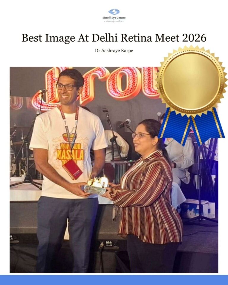 Congratulations to our retina specialist Dr Aashraye Karpe and our retina fellow Dr Govind for winning the Best Image and the Most Stunning- First Runner Up at the Delhi Retina Meet 2026, a prestigious international conference held in Delhi.