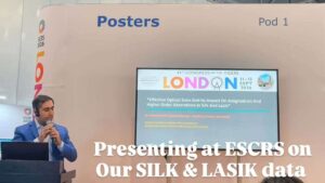 Dr Rushad Shroff presented well recieved talks at ESCRS 2026 in London, the prestigious meeting of cataract and refractive surgeons in Europe.